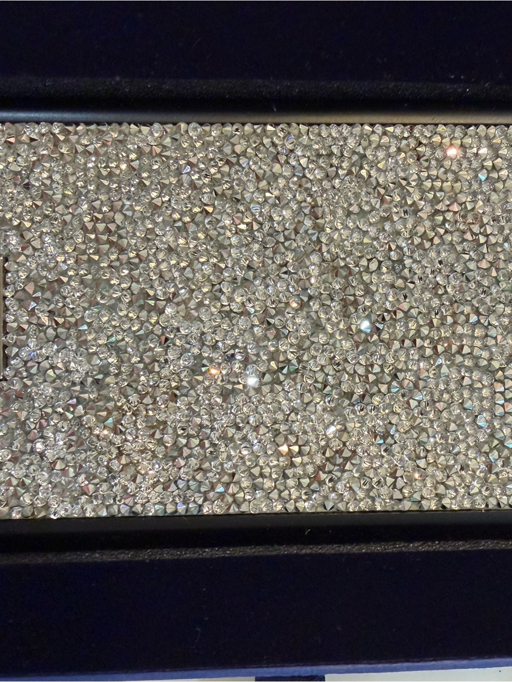 Swarovski Silver Crystal Embellished Phone Case - Picture 2 of 6